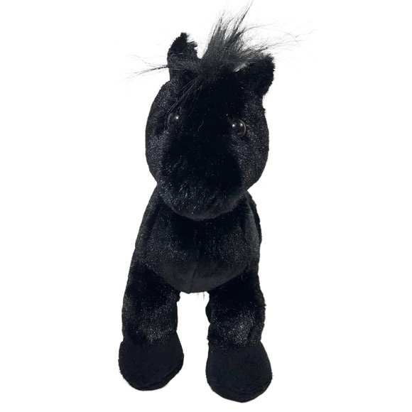 GANZ Webkinz Black Stallion Plush Toy Retired HM145  ~No Code~ - Picture 3 of 14